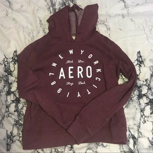 maroon aeropostale hoodie
